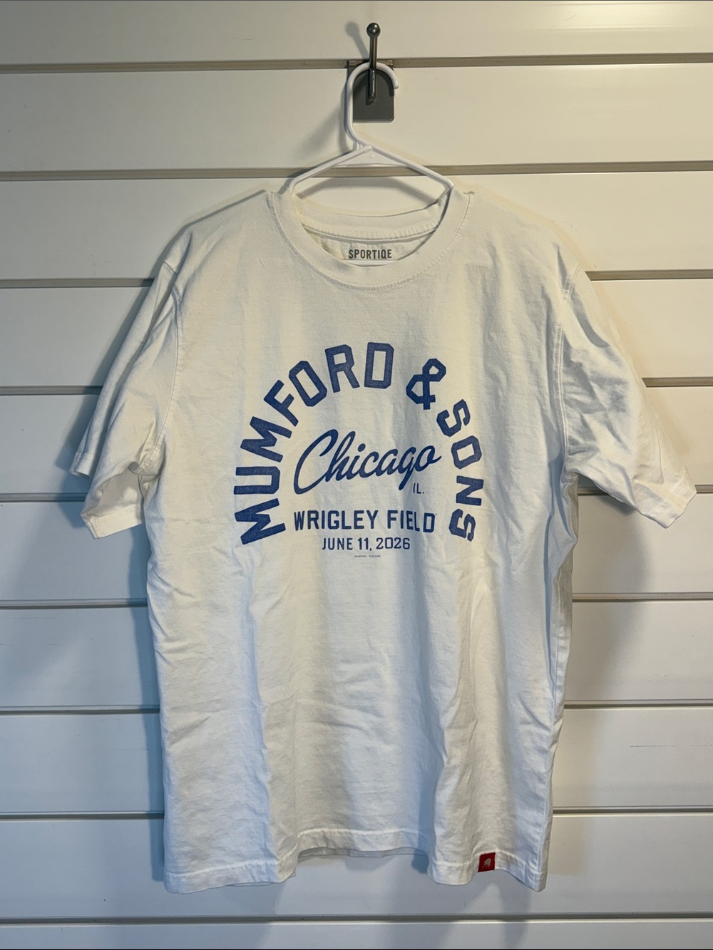 White Mumford & Sons Chicago 2026 Short Sleeve Tee
